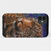 アフリカヒョウ大きな猫野生動物アートiPhone 5ケース Case-Mate iPhoneケース (裏面(横))