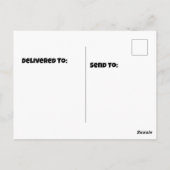 アフリカヒョウ頭 ポストカード (裏面)