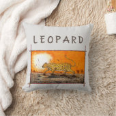 アフリカヒョウ クッション (ブランケット)