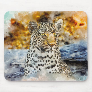アフリカヒョウ マウスパッド