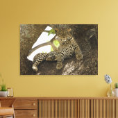 アフリカヒョウ, Panthera pardus キャンバスプリント (インサイチュ (リビング))