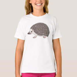 アフリカピグミーハリネズミのかわいいキャラクターイラスト Tシャツ