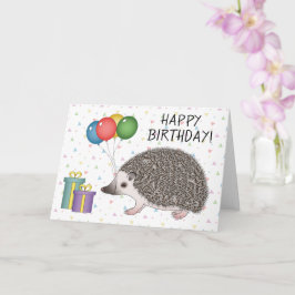 アフリカピグミーハリネズミの動物 - お誕生日おめでとう カード