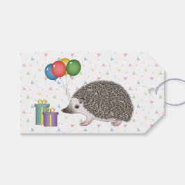 アフリカピグミーハリネズミの動物 - お誕生日おめでとう ギフトタグ