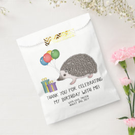 アフリカピグミーハリネズミの誕生日バルーン フェイバーバッグ