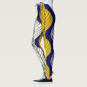 アフリカファッションシームレスパターンオーナメント レギンス (左)