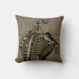 アフリカファンタジー装飾用クッション16インチx 16インチ クッション