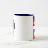 アフリカフィリピン人アメリカのプライド ツートーンマグカップ (中央)