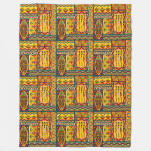 アフリカフォークアート – シームレスな形状パターン1