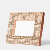 アフリカフォークアート – シームレスな形状パターン1 レーザー彫刻フレーム (左)