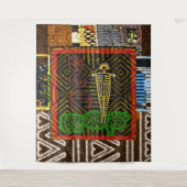 アフリカフォーク芸術 タペストリー (正面)