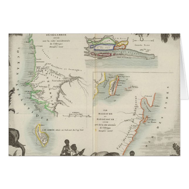 アフリカフランスの植民地 (正面横)