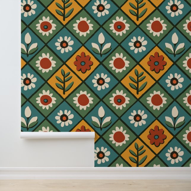 アフリカフローラタイル芸術 壁紙 (アプリケーション)