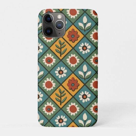 アフリカフローラタイル芸術 Case-Mate iPhoneケース (裏)