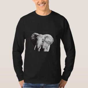 アフリカブッシュゾウスケッチ Tシャツ