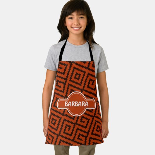アフリカブラックオレンジパタミニマルーン エプロン (インサイチュ)