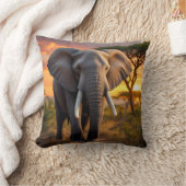 アフリカブルゾウ枕 クッション (ブランケット)