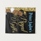 アフリカプリンスギフ王室のト金ゴールドグリッター タペストリー (正面(横))