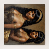 アフリカプリンセスブラックシスターズアート ジグソーパズル (横)