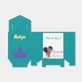 アフリカプリンセス王室のティール（緑がかった色）パープル&金ゴールドエレガント フェイバーボックス (折り畳みなし)