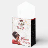 アフリカプリンセス王室のベビーシャワーレッドグリッター フェイバーボックス (オープン)