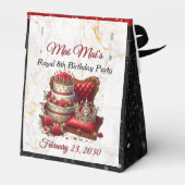 アフリカプリンセス王室の誕生日グリッター赤/黒 フェイバーボックス (裏面サイド)