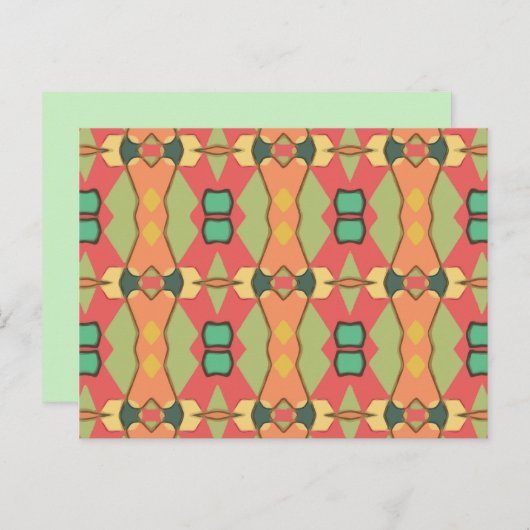 アフリカプリントはがき ポストカード (正面/裏面)