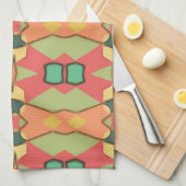 アフリカプリントキッチンタオル キッチンタオル (四つ折り)