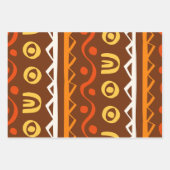 アフリカプリントギフトラッピング紙 ラッピングペーパーシート (正面2)