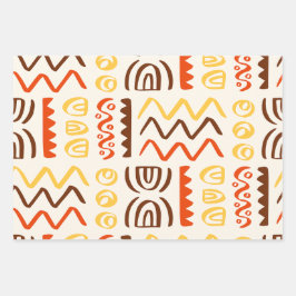 アフリカプリントギフトラッピング紙 ラッピングペーパーシート