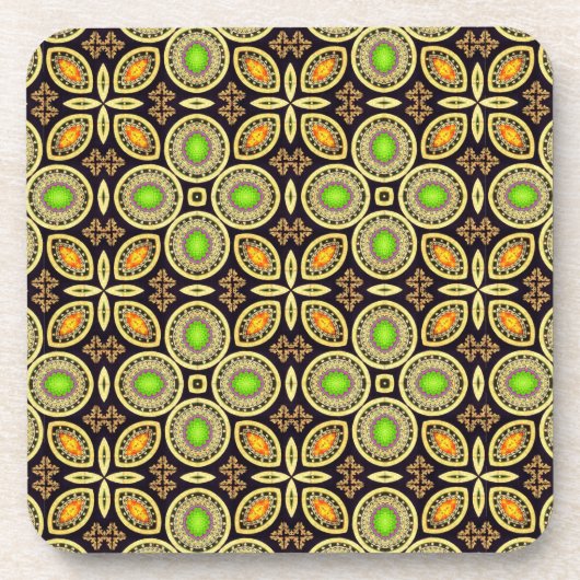 アフリカプリントコースターセット コースター (正面)