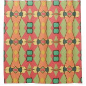 アフリカプリントシャワーカーテン シャワーカーテン (正面)