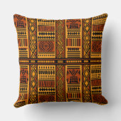 アフリカプリントスタイル装飾用クッション クッション (裏面)