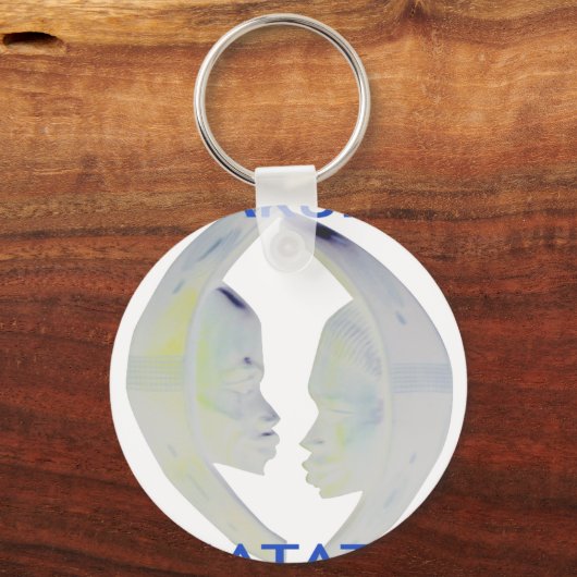 アフリカプリントハクナマタタデザイン キーホルダー (正面)