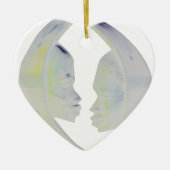 アフリカプリントハクナマタタデザイン セラミックオーナメント (正面)