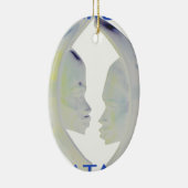 アフリカプリントハクナマタタデザイン セラミックオーナメント (右)