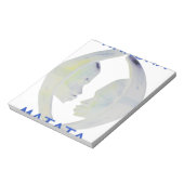 アフリカプリントハクナマタタデザイン ノートパッド (回転)