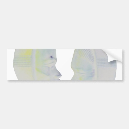 アフリカプリントハクナマタタデザイン バンパーステッカー (正面)