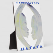 アフリカプリントハクナマタタデザイン フォトプラーク (側面)