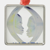 アフリカプリントハクナマタタデザイン メタルオーナメント (正面)