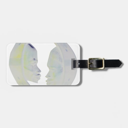 アフリカプリントハクナマタタデザイン ラゲッジタグ (正面横)