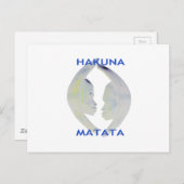 アフリカプリントハクナマタタデザイン 案内ポストカード (正面/裏面)
