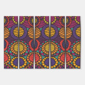 アフリカプリント包装紙 ラッピングペーパーシート (正面3)