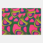 アフリカプリント包装紙 ラッピングペーパーシート (正面2)