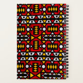 アフリカプリント手帳 ノートブック (裏面)