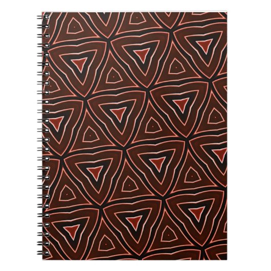 アフリカプリント手帳/雑誌 ノートブック (正面)