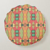 アフリカプリント枕 ラウンドクッション (裏面)