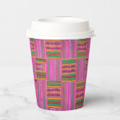 アフリカプリント紙カップ 紙コップ (裏面)