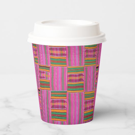 アフリカプリント紙カップ 紙コップ (正面)