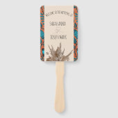 アフリカプリント結婚式 プログラムハンドファン ハンドファン (正面)